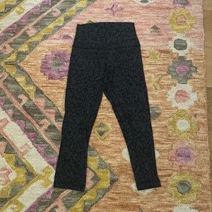 Leopard Print Black Lululemon Leggings